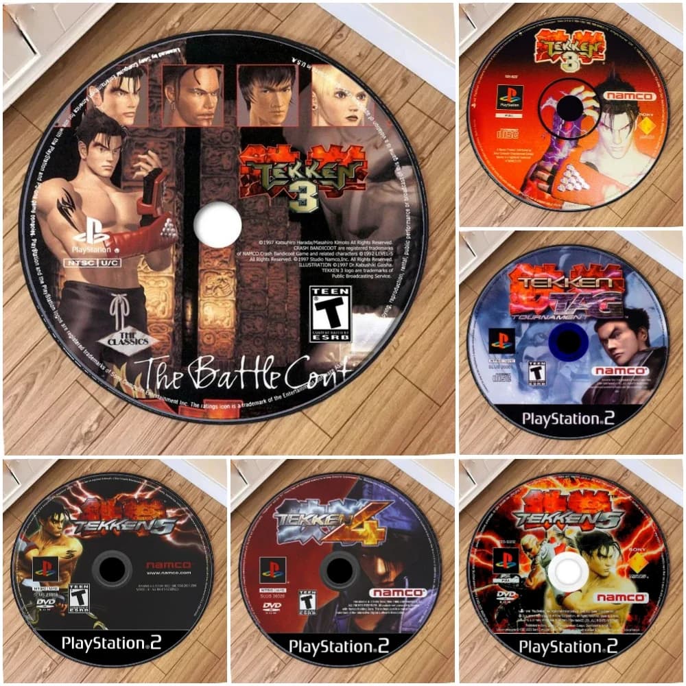 T-TEKKEN 4 Tappeto rotondo ispirato per giocatori Decorazioni per la casa alla moda Perfetto per camere da letto e sale giochi Regalo di festival Tappeto confortevole