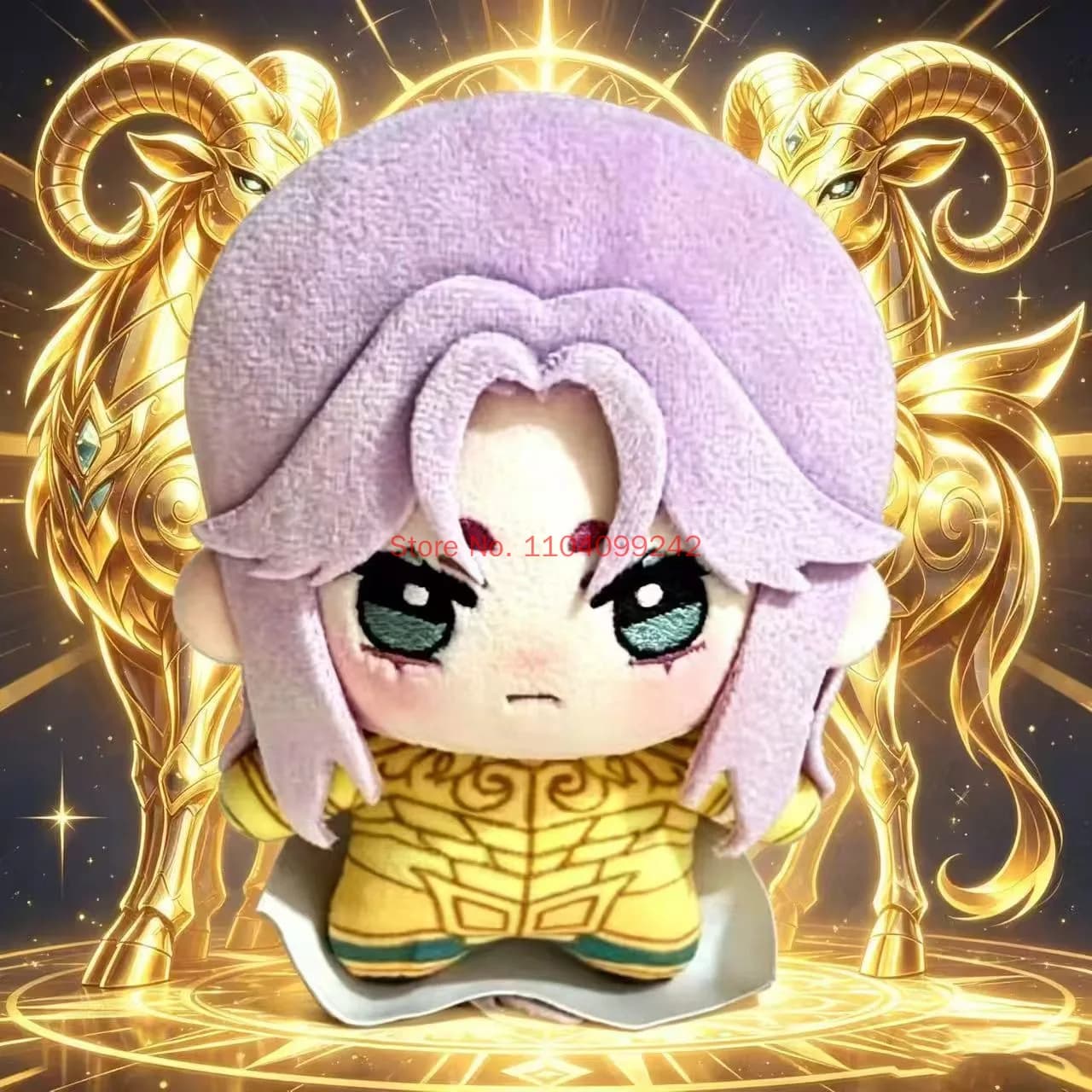 Saint Seiya The Lost Canvas Lc Cotton 10cm Cute Plush Doll Gold Saint Anime Character Mini Stuffed Toy Collectible Gift Fans