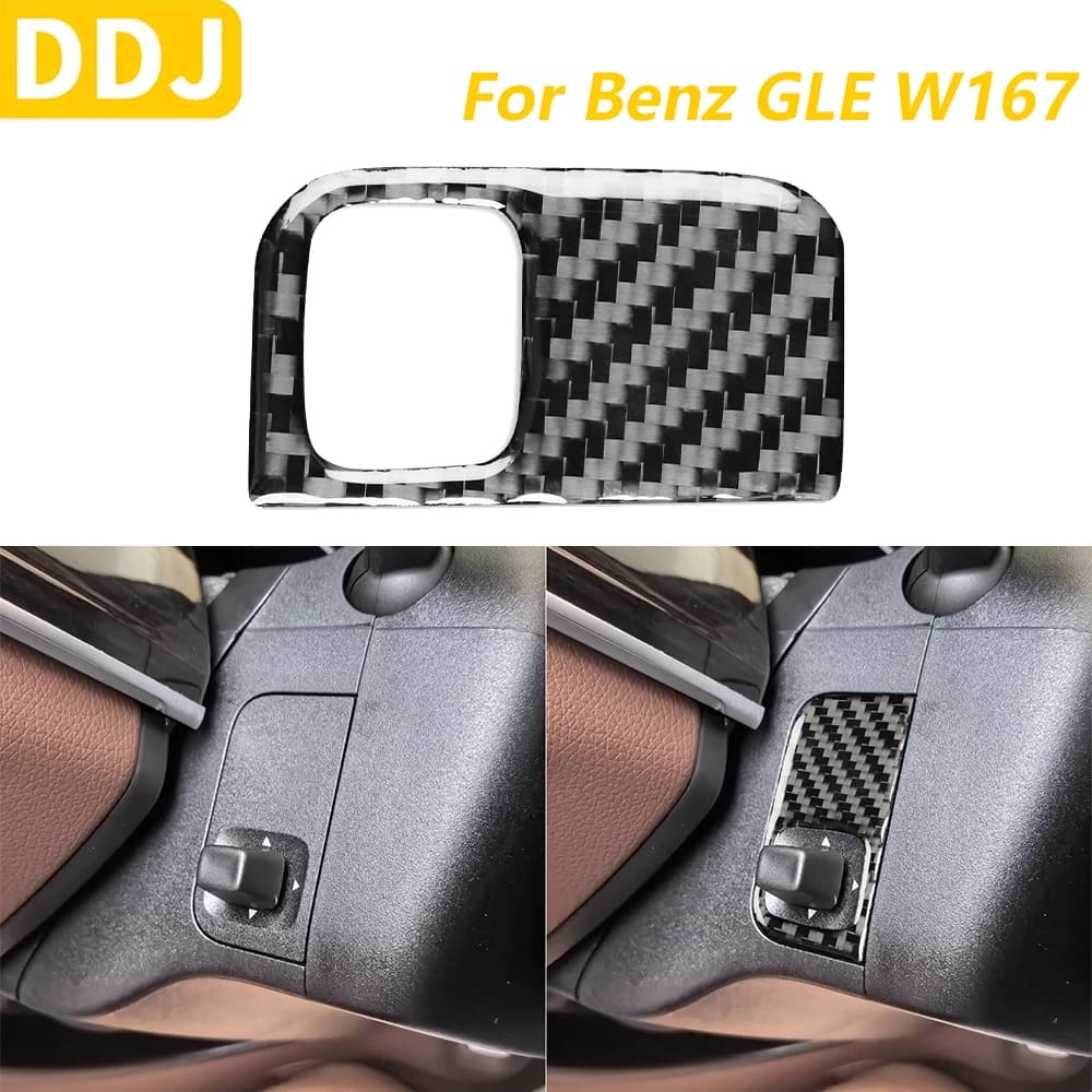 Per Mercedes-Benz W167 GLE 300 350 400 450 2019-2024 Accessori Auto In Fibra di Carbonio Volante Elettrico di Controllo Trim adesivo