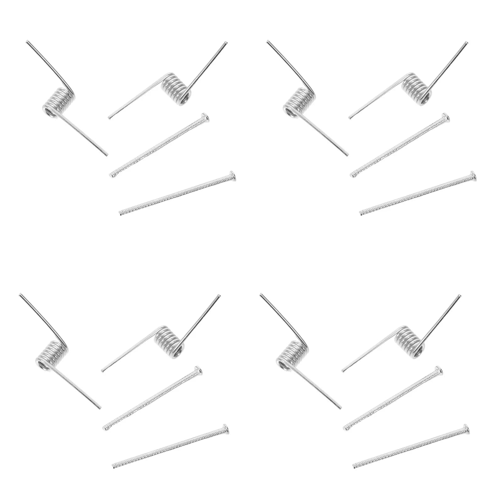 8Pcs Hair Clip Spring Replacement Set Stainless Steel V-Shaped Torsion Spring for Hair Claw Clip Hairpin Hardware DIY Styling
