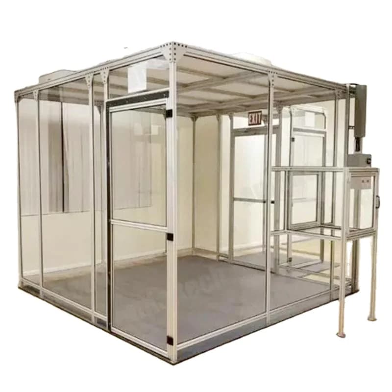 Elettronica Linea di produzione di laboratorio biologico Assemblaggio facile Pulizia della polvere Cabina della stanza pulita con purificatore di purificazione dell'aria
