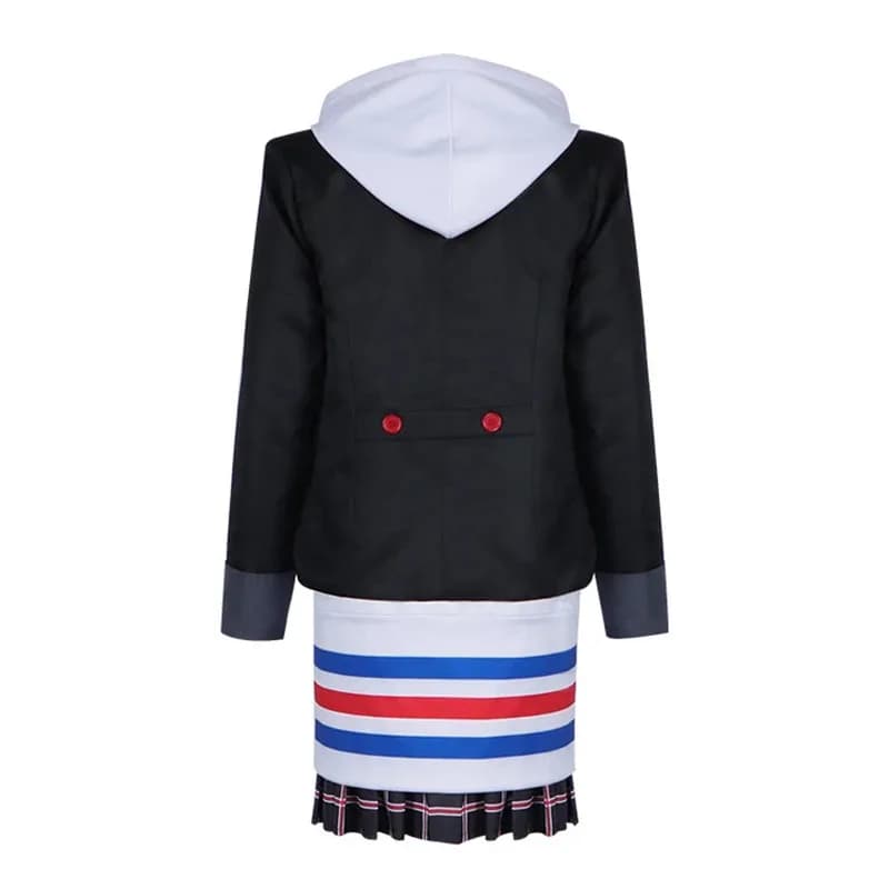 Anime P5 Costume Cosplay Gioco Anne Takamaki Parrucca Giacca Cappotto Gonna Stage Party High Roll Albicocca Rosso Danza JK Uniformv;6'h,8;r.