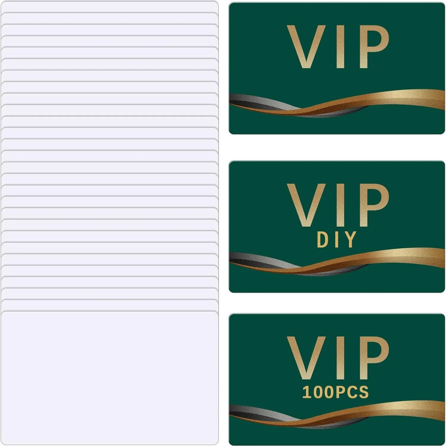 50 pezzi/100 pezzi grezzi per biglietti da visita a sublimazione in alluminio bifacciale-trasferimento pressa di calore, accessori da scrivania bianchi, 3,4 x 2,1 pollici