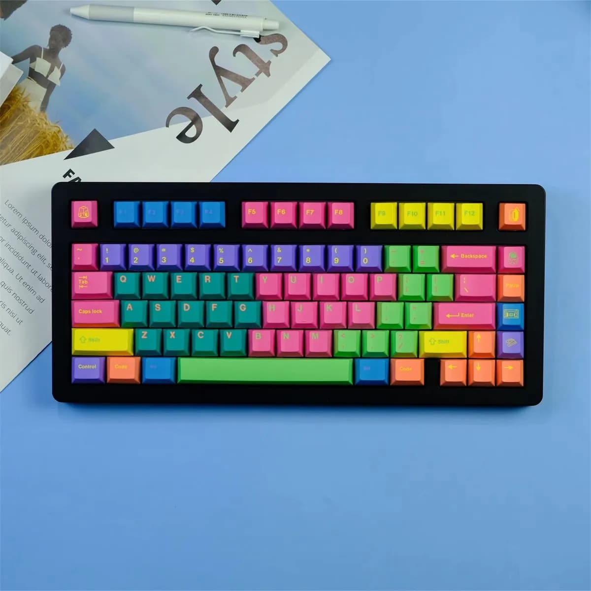 GMK Giacca a vento Keycap 129 tasti PBT Keycaps Cherry Profilo DYE-SUB Copritasti GMK personalizzati per tastiera meccanica
