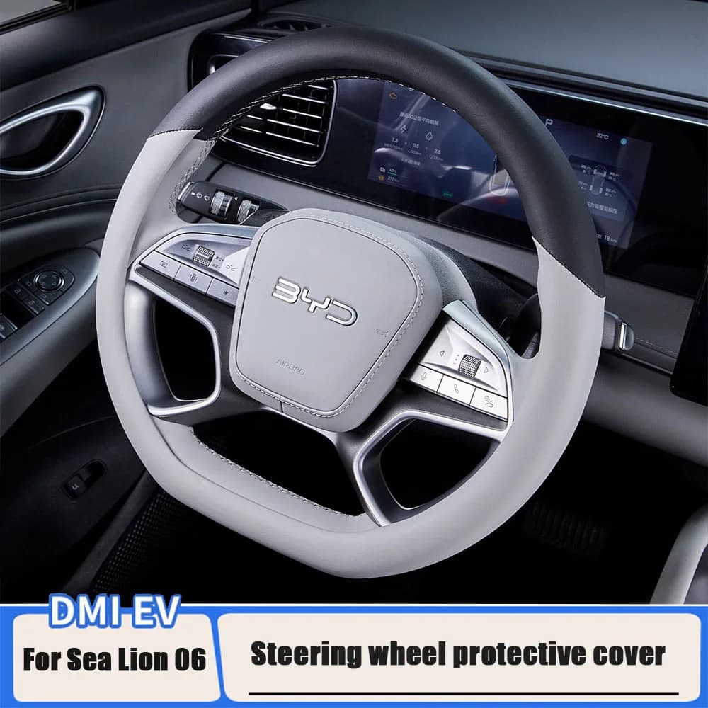 For BYD Seal Lion 06 DMI/EV Protective cover for steering wheel Anti-slip handlebar gloves breathable sweat proof Interior