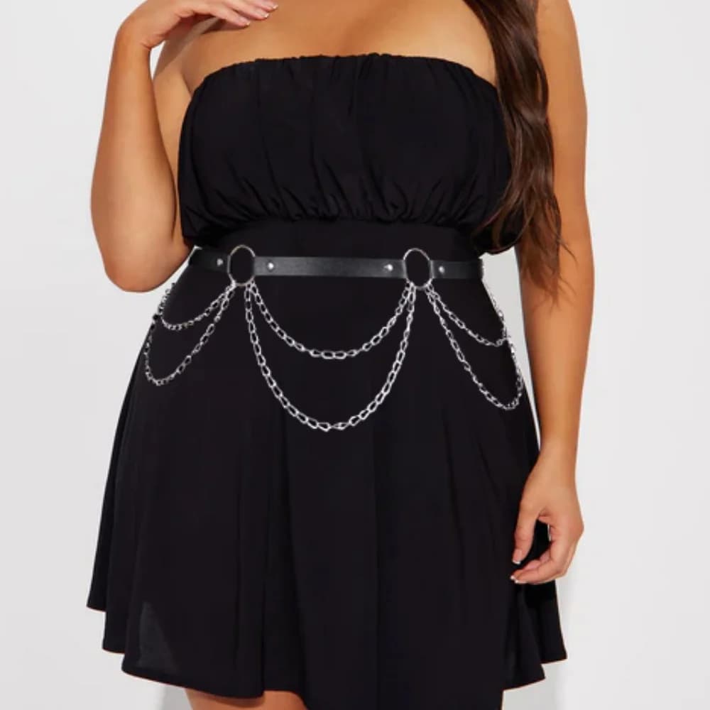 Catene per cinture in metallo in pelle gotica, catene per cinture alla moda, gioielli, accessori rave per ogni donna e ragazza