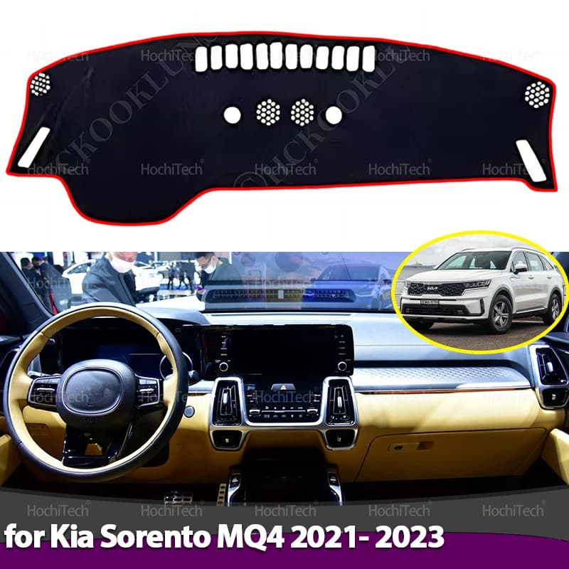 For Kia Sorento MQ4 2021 2022 2023 Dashboard Cover Edge Anti-Slip Zerbino Protect Pad Auto Parasol Cars Carpet Accessories