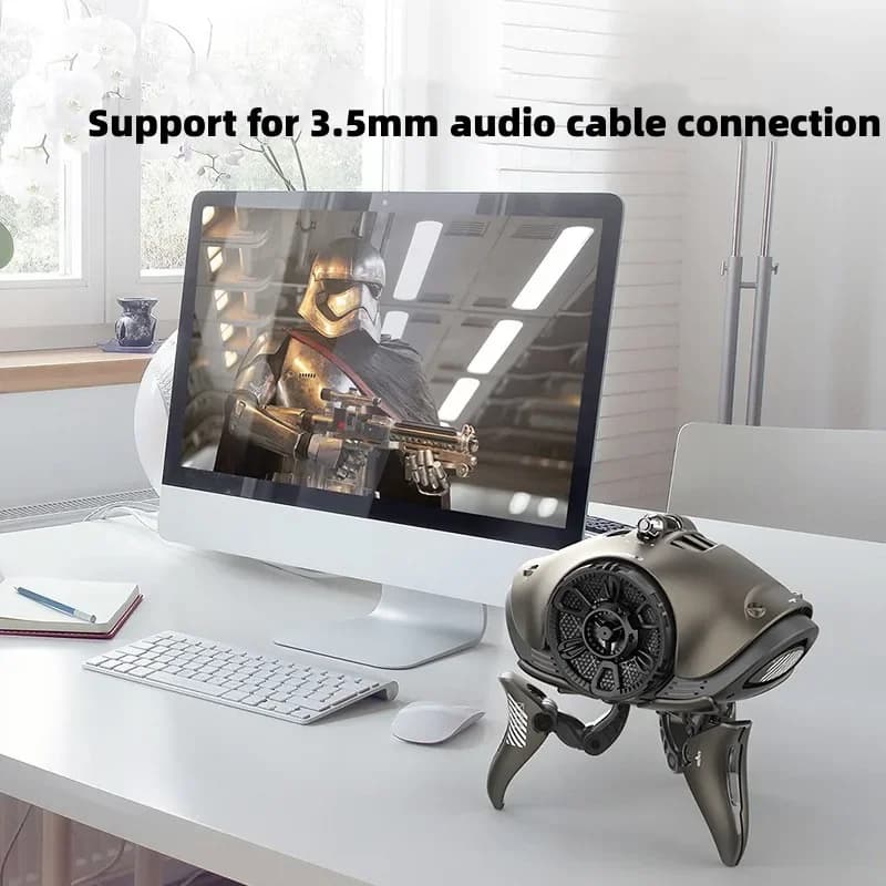 Wireless High Quality Robot Bluetooth Speaker Subwoofer Speaker Stereo Surround TWS Suitable For Computer TV Caixa De Som