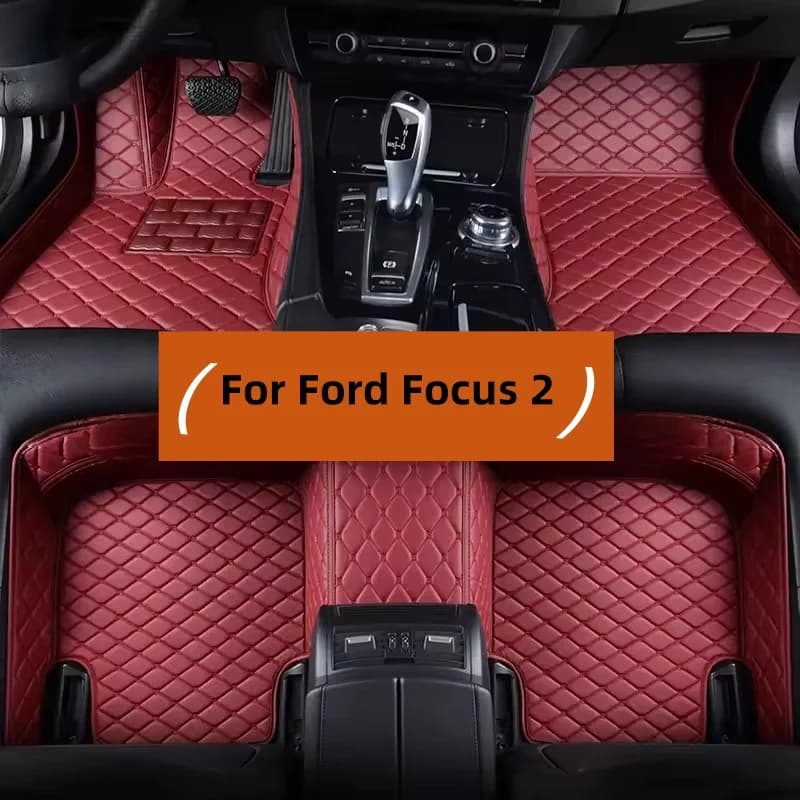 Custom Non-slip Car Mats for Ford Focus MK2 2004 2005 2006 2007 2008 2009 2010 2011 Full Coche Car Car Caps Accessories