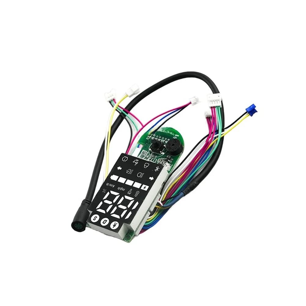 Electric Scooter Dashboard LCD Display Unit Green Metal Screen For Xiaomi 5 Battery Monitor Replacement Scooter Part Accessories