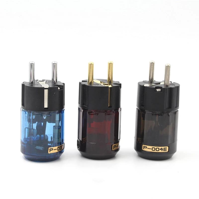 Adattatore connettore IEC con spina europea per cavo audio HiFi Audiophile fai-da-te