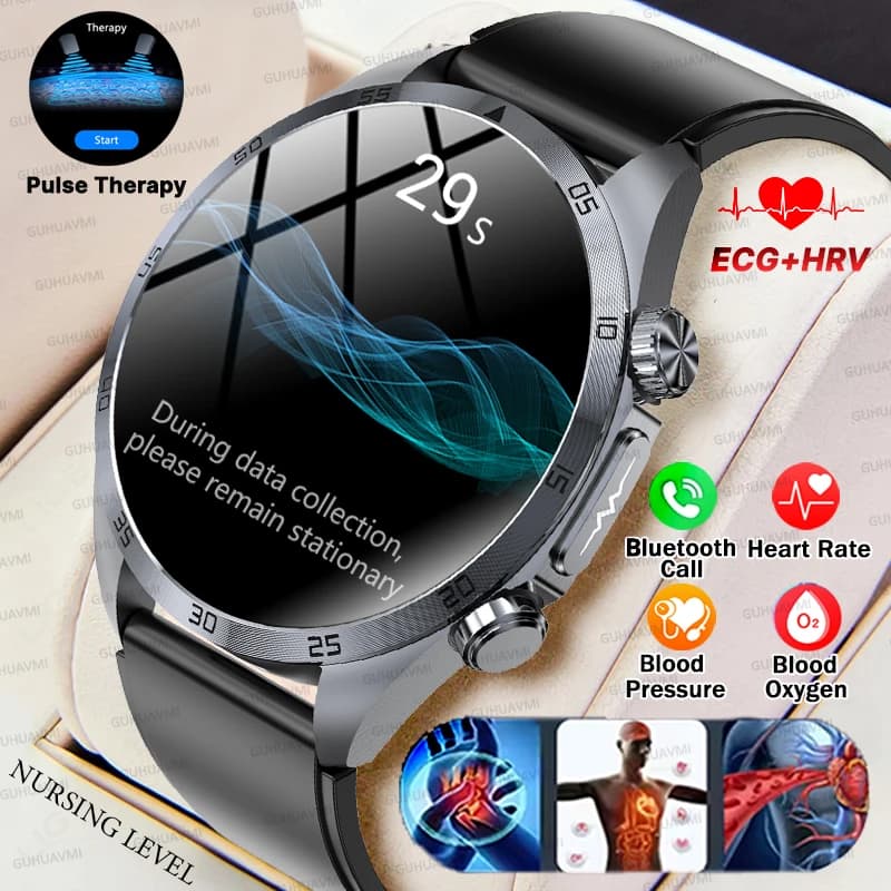 NUOVO Smartwatch per Terapia a Impulsi con Schermo AMOLED HD da 1,43”, Assistenza al Sonno CES, ECG+PPG, Pressione Sanguigna, Lipidi nel Sangue, Acido Urico, Orologio per la Salute