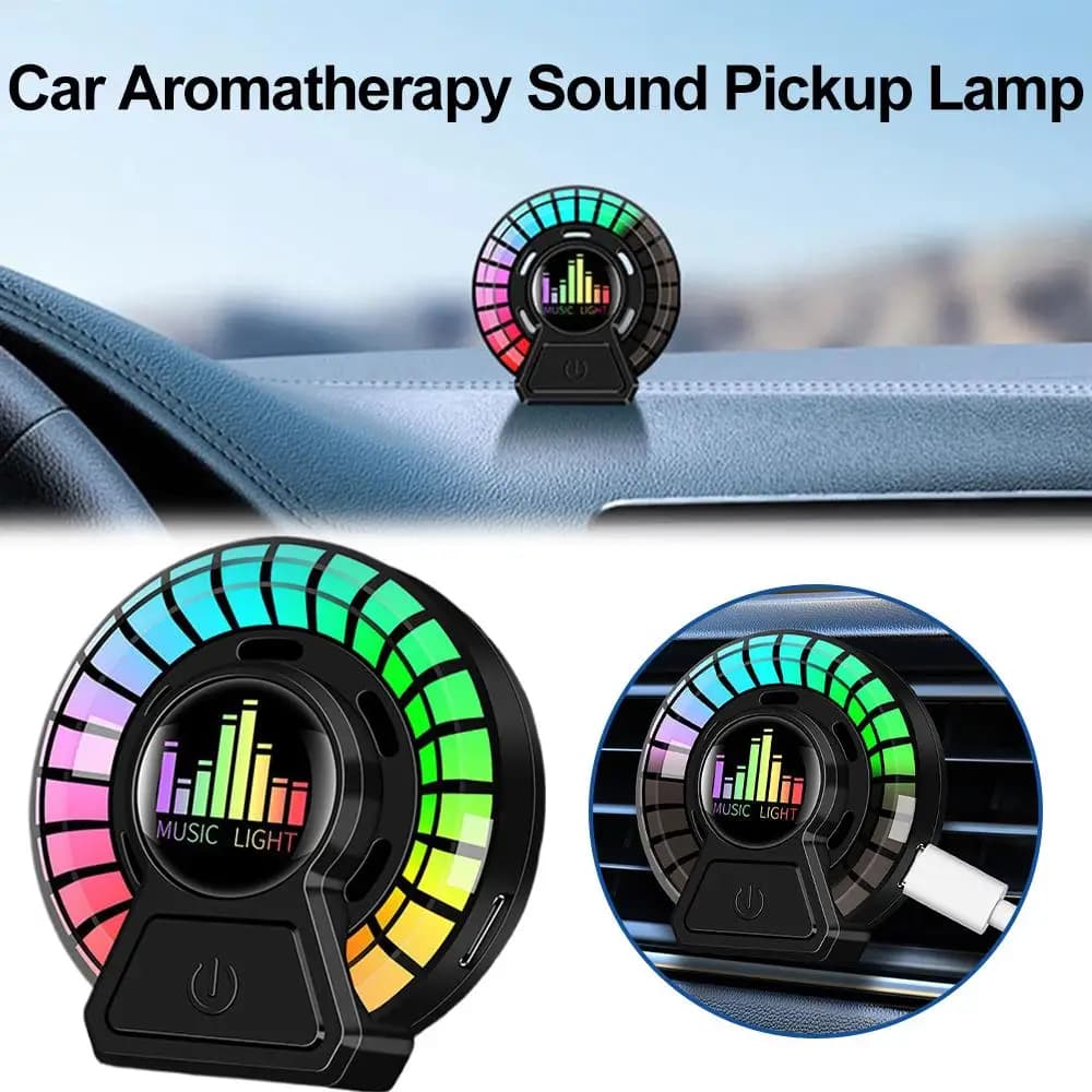 NUOVA Auto Musica Ritmo Lampada Deodorante per ambienti RGB LED Strip Controllo Ritmo Controllo Suono Vocale App Colori Luce Atmosfera Opzione I5F2
