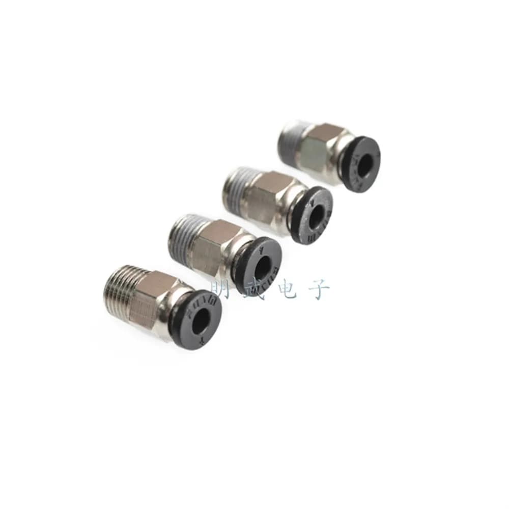 3D Printer Pneumatic Quick Plug straight-through Hot Head Hot End Remote Tracheal Connector Copper Galvanized Inlet
