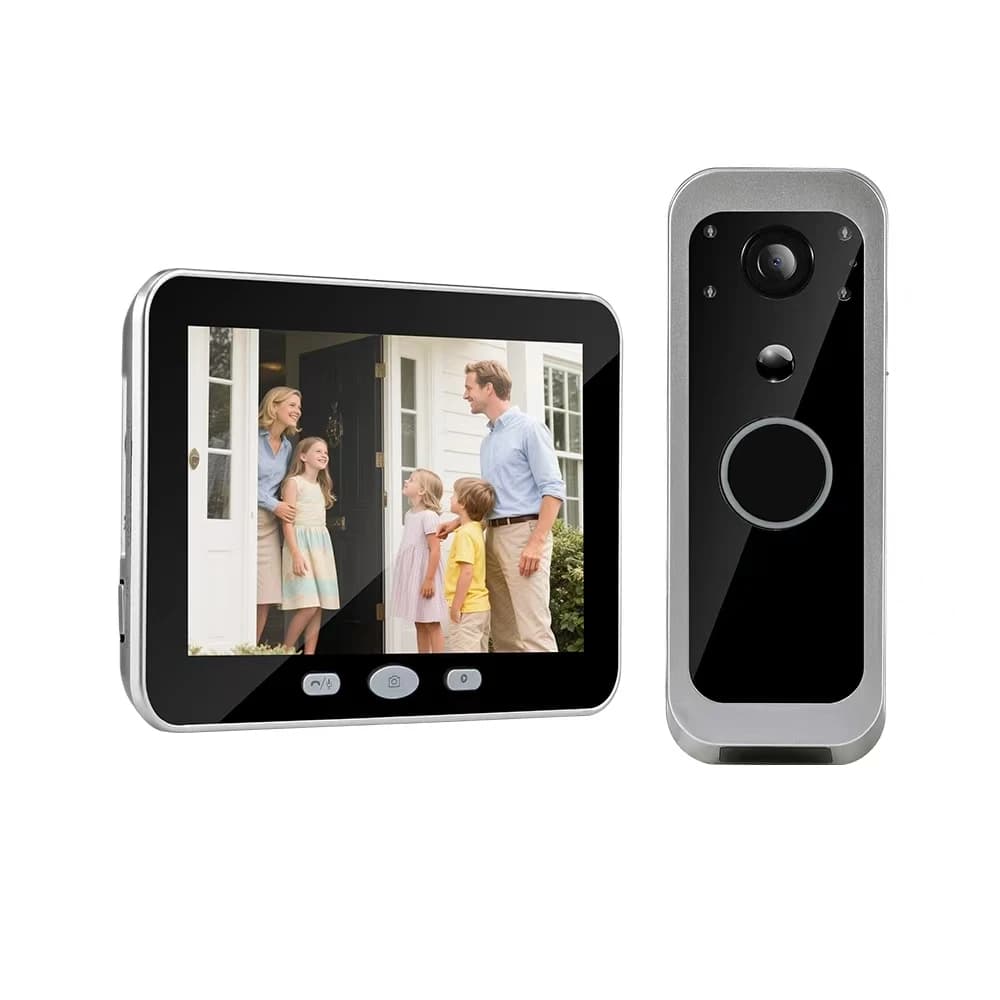 5Inch IPS Screen Tuya APP 2MP 1080P 2.4G Wireless WIFI Doorbell 135Degree Wide Angle Video Door Phone Intercom System
