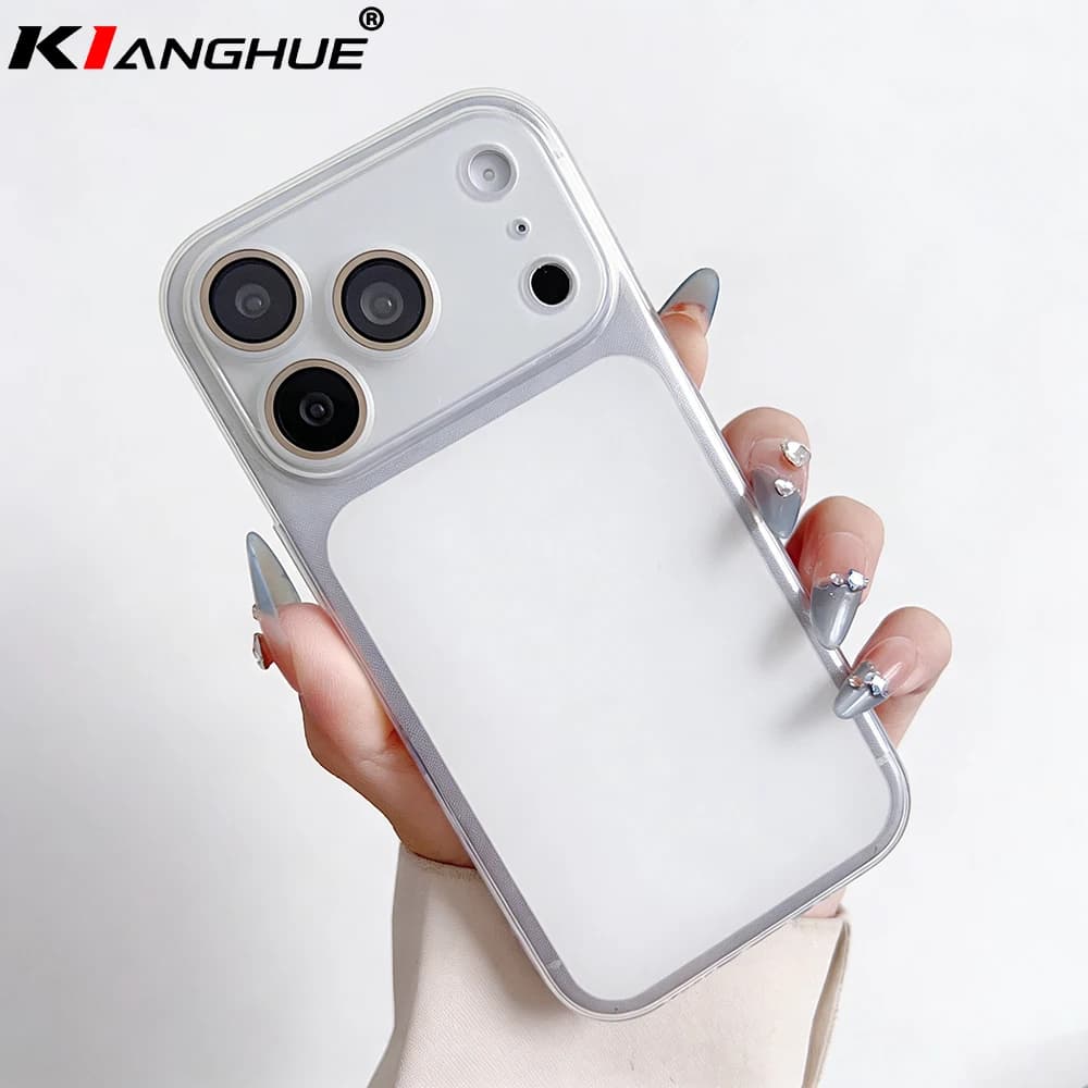 17promax-Look Ultra Thin Silicone Soft Case For iPhone 17 Air 16 Pro Max Matte Orange Candy Color Clear Shell Camera Protection