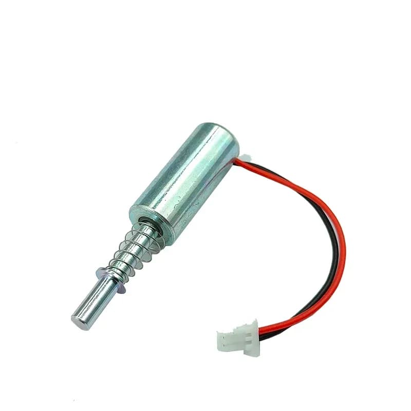 Elettromagnete a solenoide cilindrico miniaturizzato da 8 mm, tipo aspirazione/inalazione, DC 3V/5V/6V/9V/12V/24V, corsa 5 mm, per serrature a impronta digitale fai-da-te