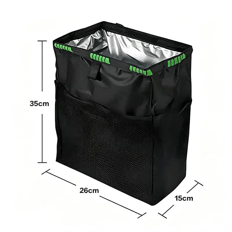 Multi-Functional Car Storage Bag Seat Back Vehicle Organizer Waterproof Ice Bag Ice Pack Car Trash Can Rear Seat Backrest Pouch