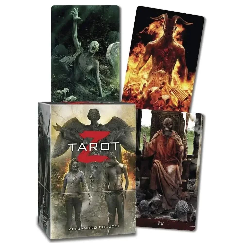 Temi scuri Tarocchi Z Kit Tarocchi Carte Divertente Gioco da tavolo Zombie Tarocchi Mazzo Inglese per famiglie Gioco da tavolo per bambini