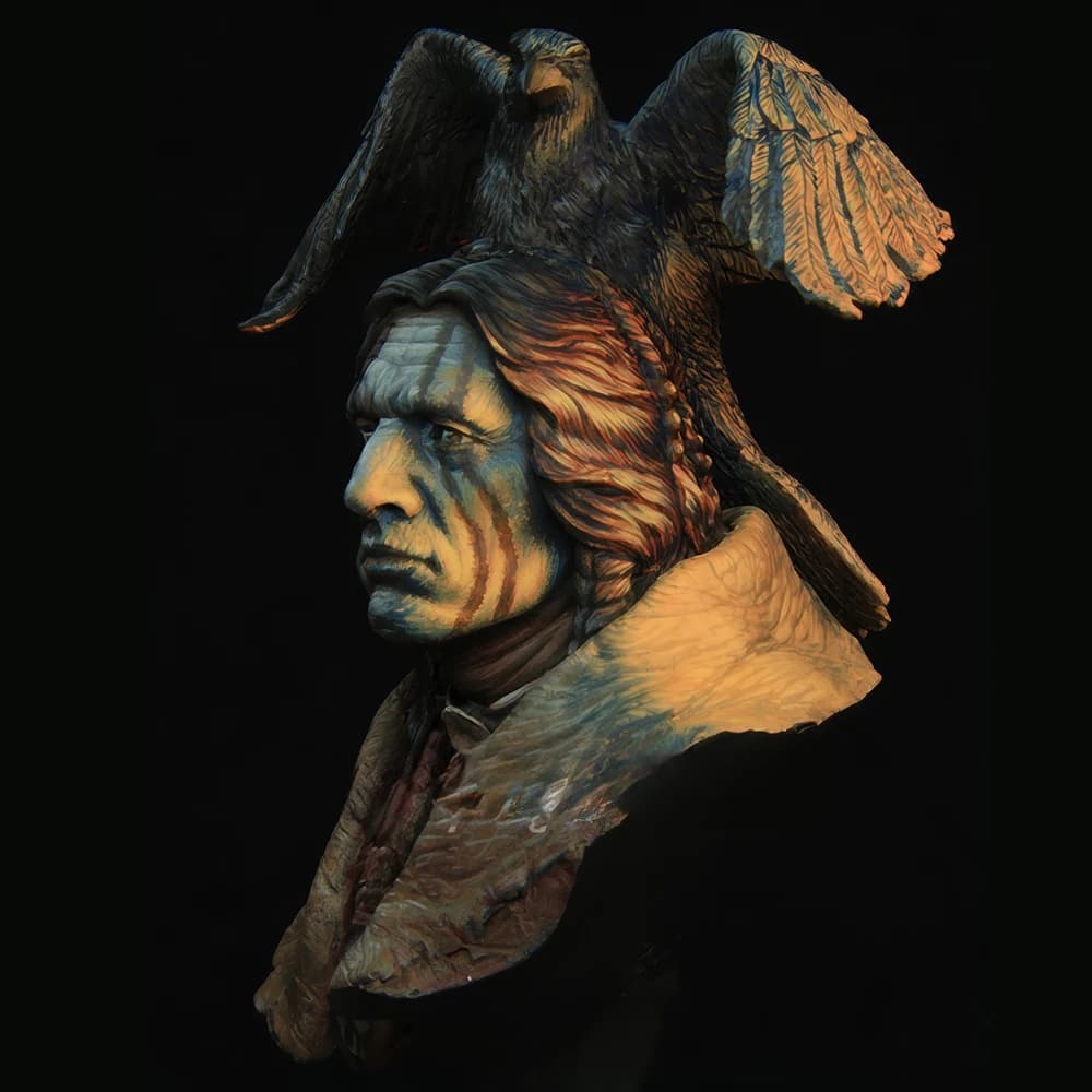 Resin Model figure Bust, 1/10 RAVEN SORCERER, GK, Historical theme, Unassembled and unpainted kit