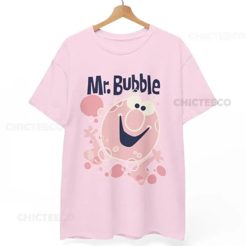 Maglietta Mr Bubble Retro Vintage con logo Bubblebath Grunge Pop Culture