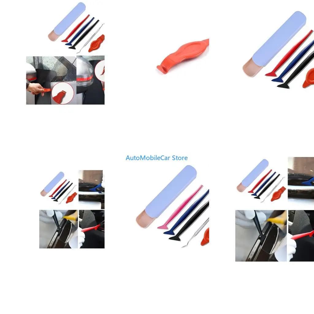 G8TE 5Pcs Window Tinting Tools Car Tint Film Vinyl Wrap Scraper Squeegee Cutter