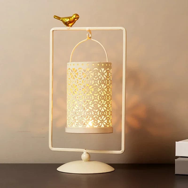 Portacandele in stile nordico Barattoli Lampada Portacandele dal design di lusso Rotondo Glam Decorazione estetica per la casa