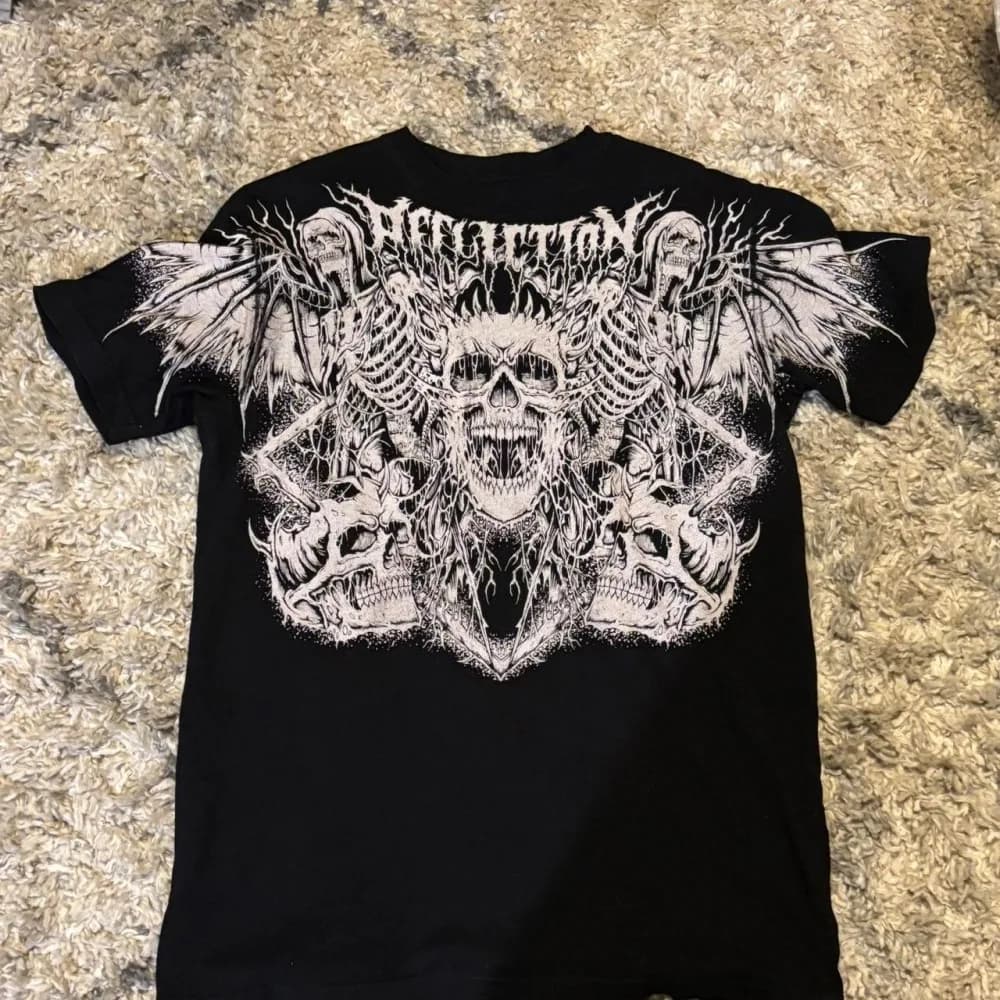 New High Street Summer Men's Terror Skull Print T-shirt girocollo comoda e traspirante Top alla moda da strada all'aperto