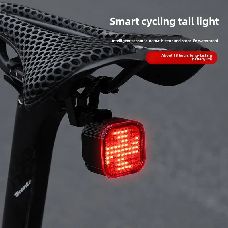 ESLNF Luci posteriori per bicicletta Ricarica USB Guida notturna Fanali posteriori per bici da strada MTB Luci di avvertimento dei freni Attrezzatura per luci di guida per biciclette