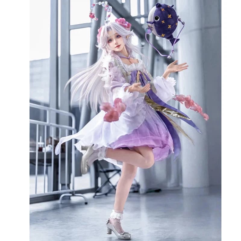 aBc01 Cosplay Honor Of Kings Duo Liya Costume Doria Mermaid Fancy Dress Accessories Halloween Carnival Theme Party Dress Up