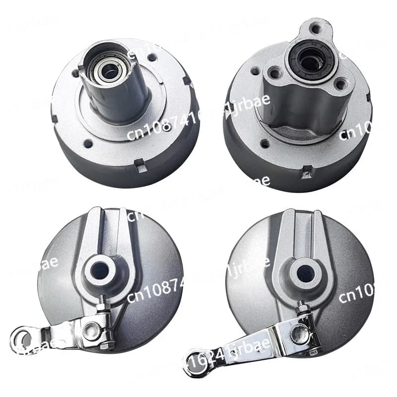 Copri freno a tamburo con nucleo ruota moto, blocco pattino freno, set completo di pastiglie freno