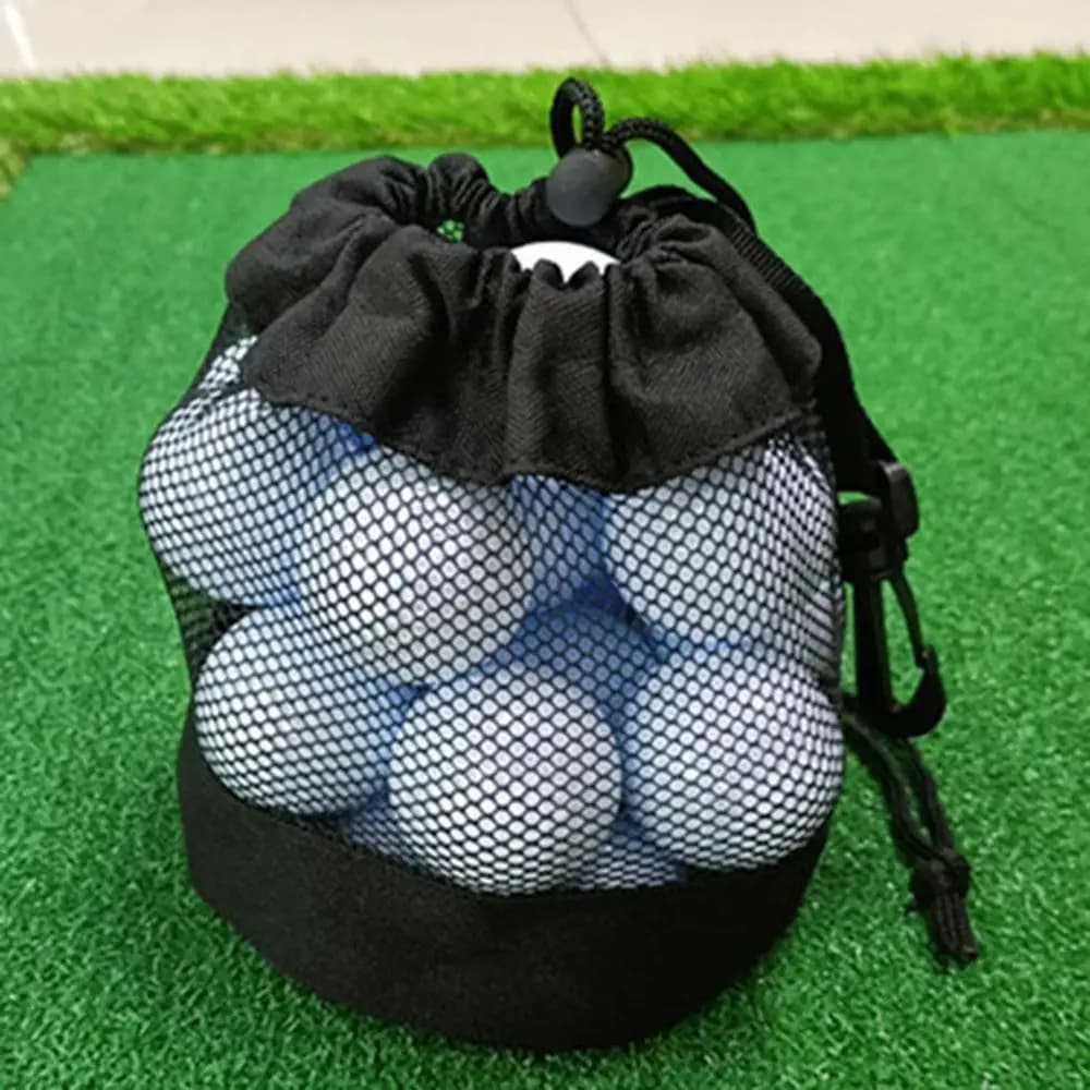Golf Accessories Nylon Golf Ball Container Mesh Net Bag Golf Ball Holder Golf Ball Pouch Golf Ball Bag Storage Bag Golf Pouch