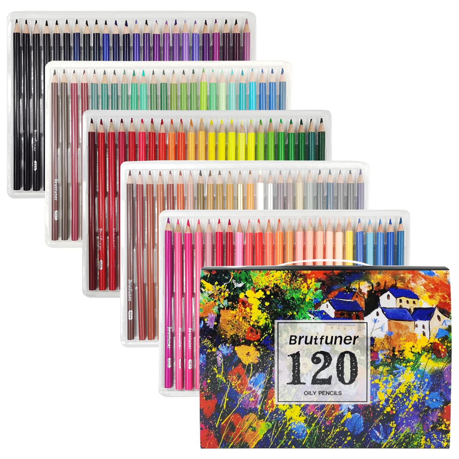 120 Colors Colored Pencils for Adults Relaxation Coloring Books, Back to School Supplies for Kids Teens, Drawing Sketching