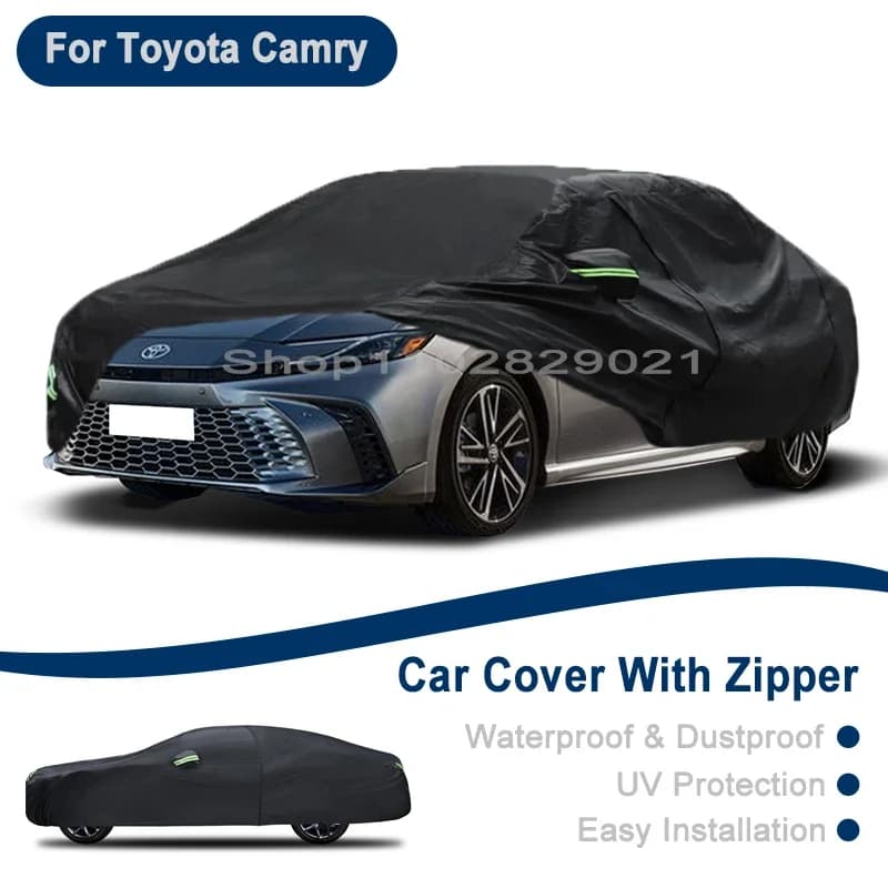 Copertura Completa per Toyota Camry - Telo Protettivo Universale per Esterni con Cerniera Laterale, Impermeabile e Antipolvere