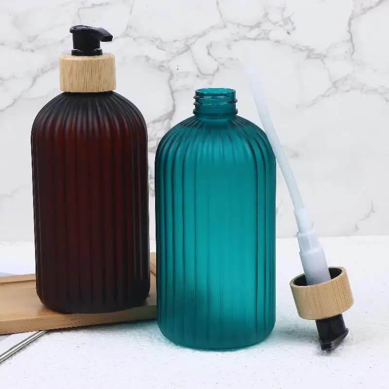 Dispenser di sapone da bagno e cucina da 500 ml, ricaricabili, ideali per decorare il lavello della cucina, bottiglie per sapone liquido.