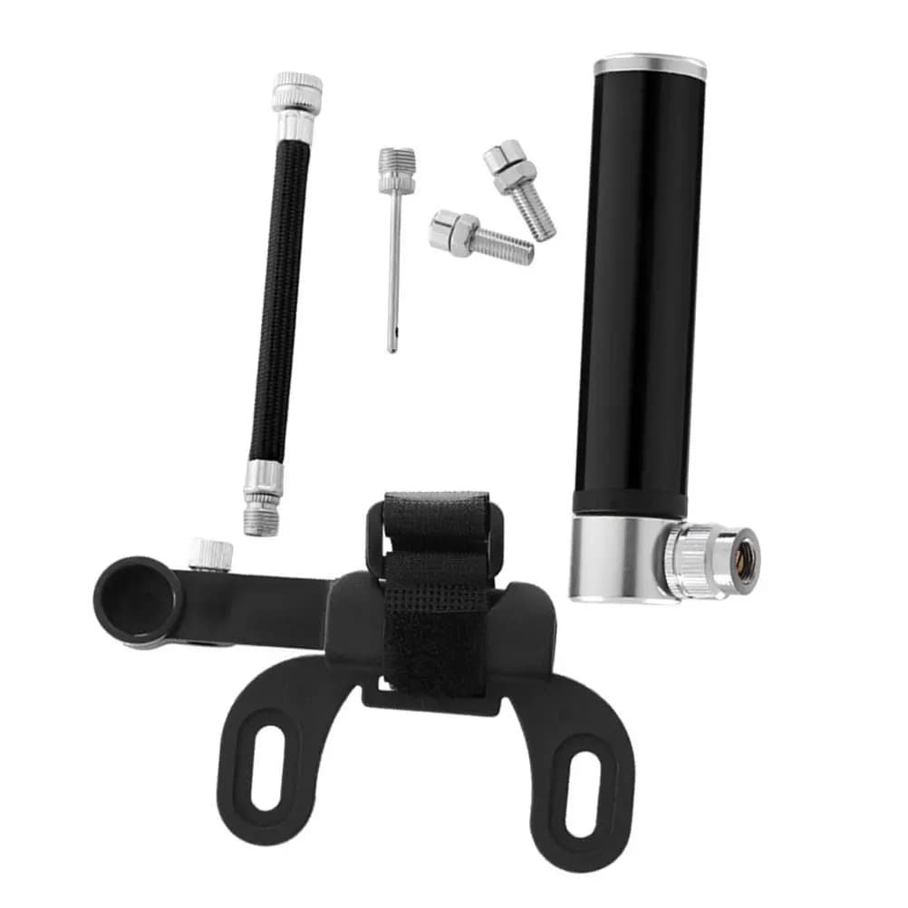Bike Pump 120 PSI Portable Aluminum Alloy Tire Inflator for Road Gravel Bikes Compact Lightweight