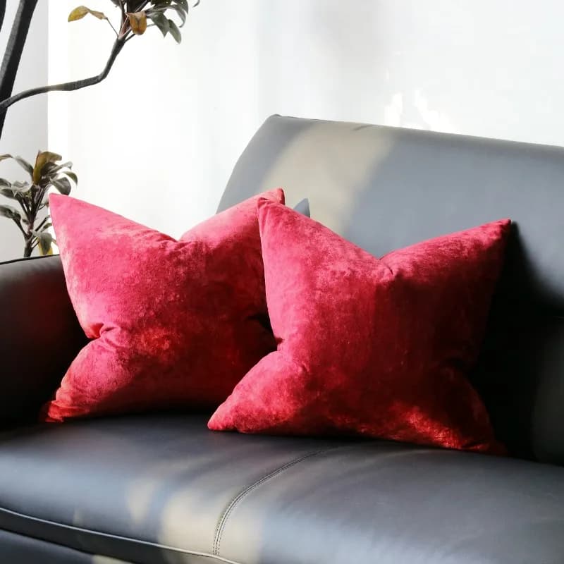 2pc New Soft Breathable Throw Pillow Cover Removable Lightweight Dust-Proof Throw Pillow Cover Comfortable Washable Pillow Cover