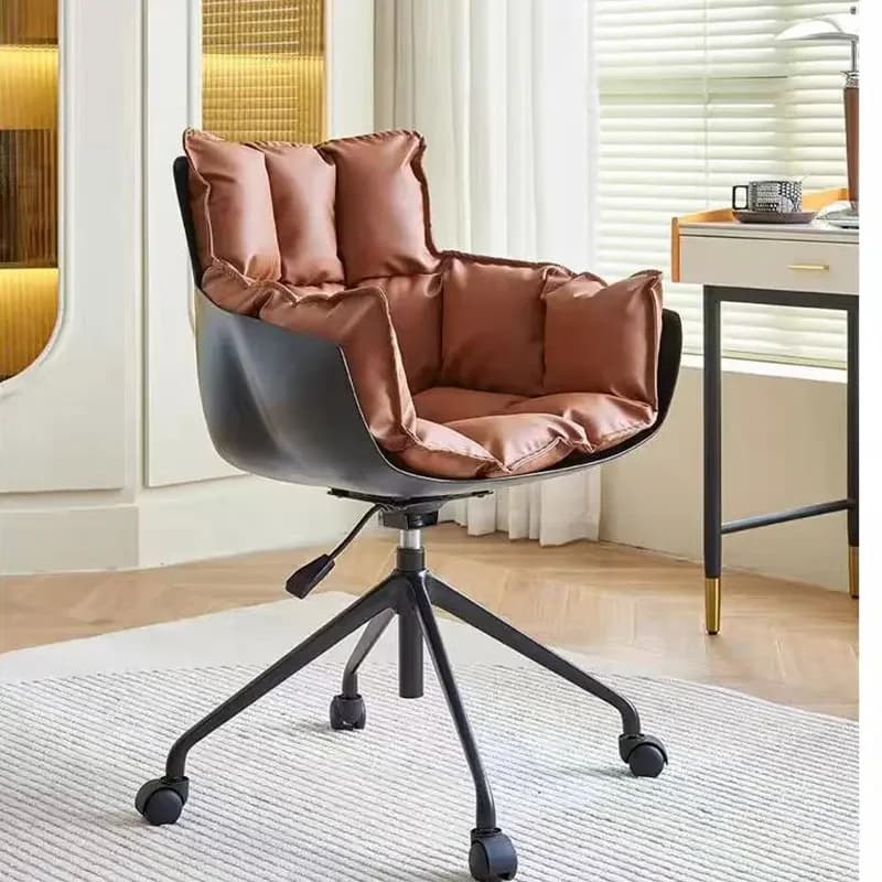 Ergonomic Gaming Office Chair Makeup Vanity Adjustable Swivel Wheels Computer Desk Executive Conference High Back Seat