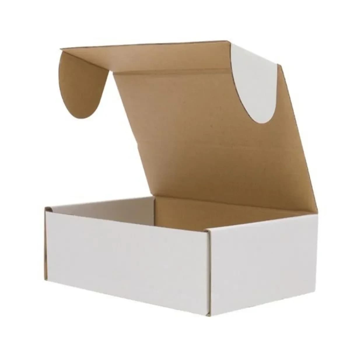 50pcs Corrugated Paper Gift Boxes 6x4x2 Inch Sturdy Cardboard Packaging White Small Shipping Boxes for Crafting Gift Mailing