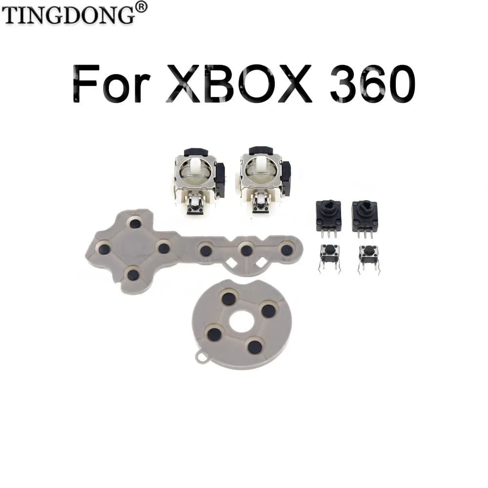 Potenziometri sensore stick analogico per controller Xbox 360, grip per pollice, pulsanti grilletto LT RT, pellicola conduttiva