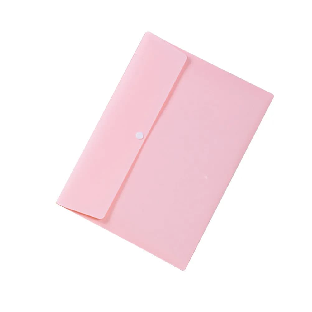 10 Pezzi Buste Portadocumenti A4 in PP Stile Nordico, Borsa Portadocumenti Portatile con Chiusura a Bottone per Ufficio e Scuola