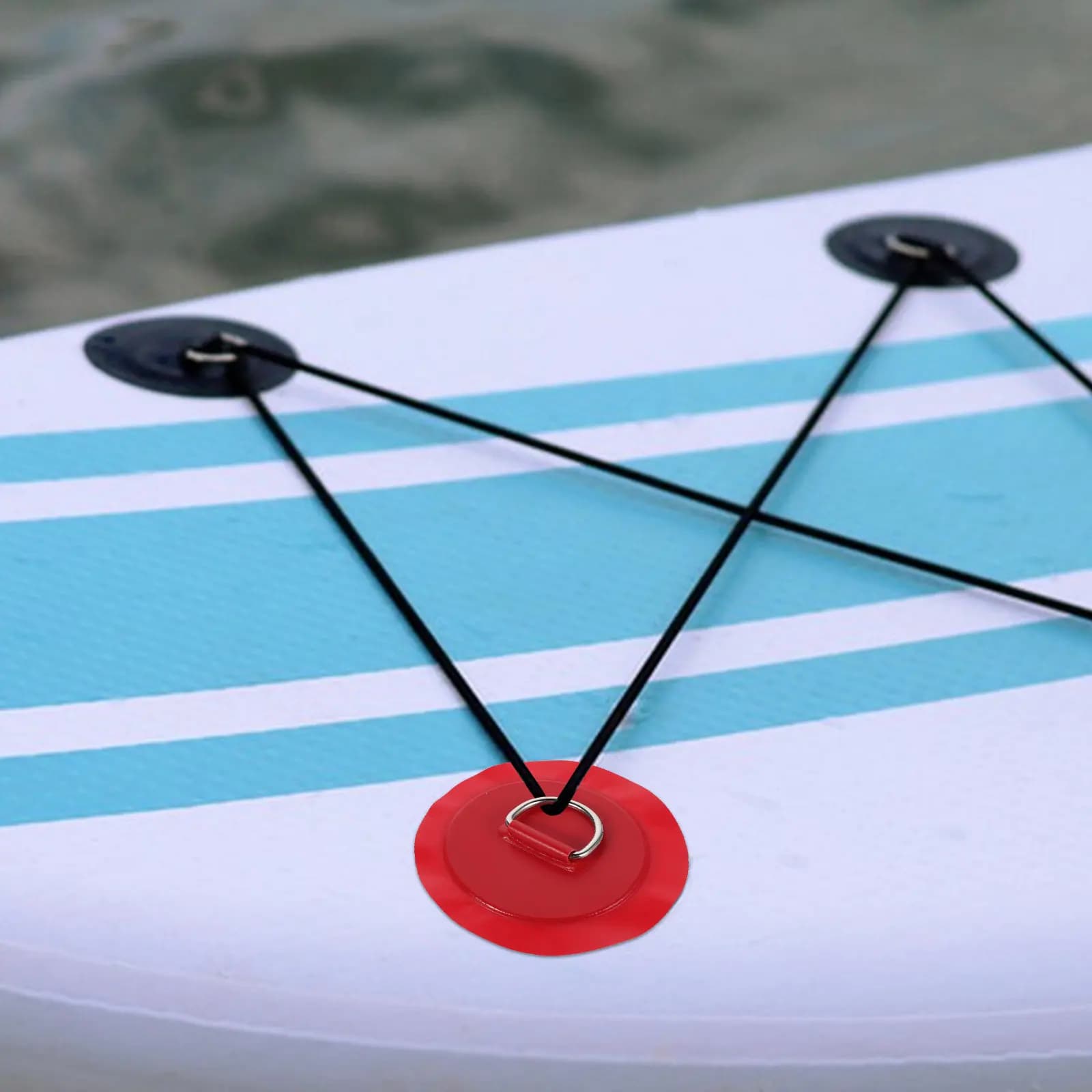 2 Pezzi Anello a D per Paddle Board, Fibbia Resistente alla Corrosione per Riparazione di Gommoni, Kayak, Tavole da Surf, Accessori per Paddleboard
