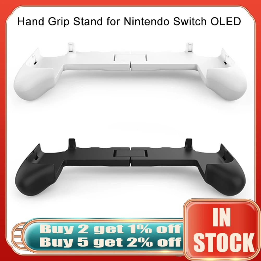 Per Nintendo Switch OLED Hand Grip Holder Case maniglia staffa impugnatura copertura protettiva Console di gioco supporto per supporto accessori