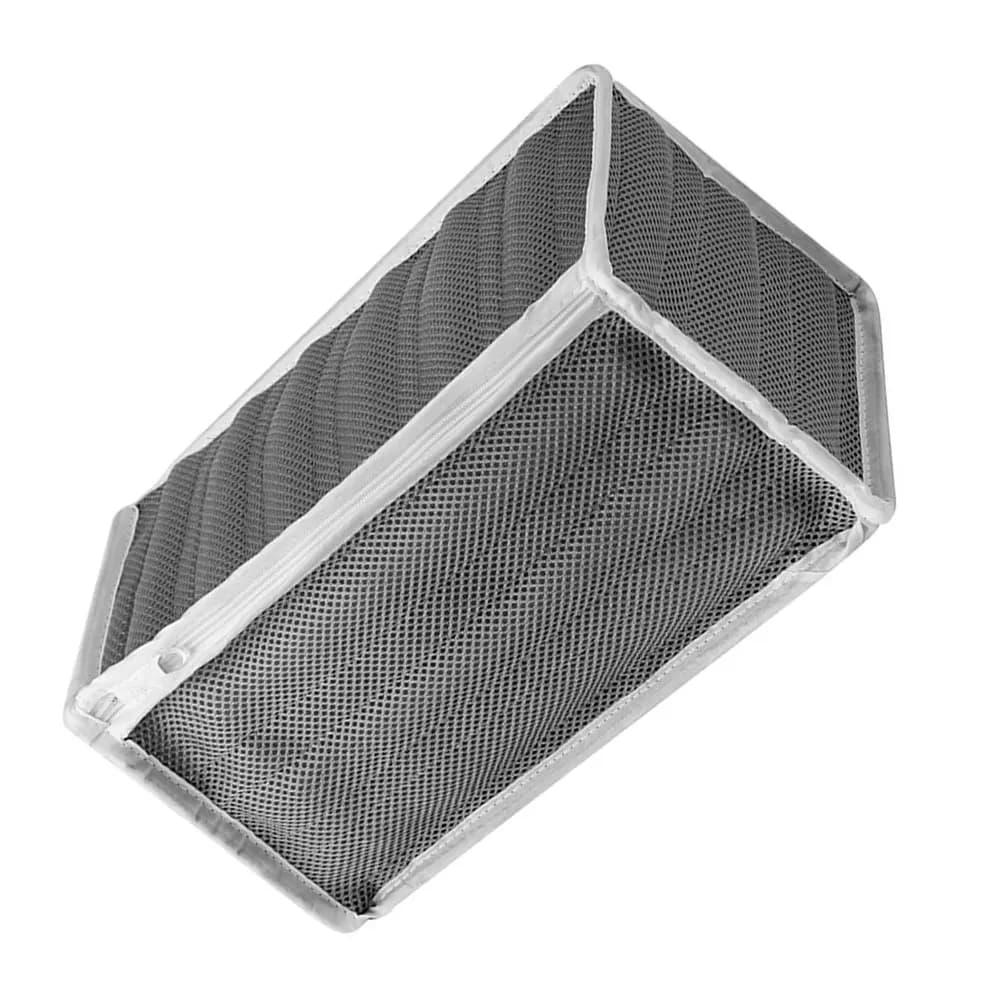 Cuboid Shoe Laundry Bag for Washer and Dryer Safe Mesh Wash Bag for Sneakers Zippered Automatic Lock Design Travel Closet
