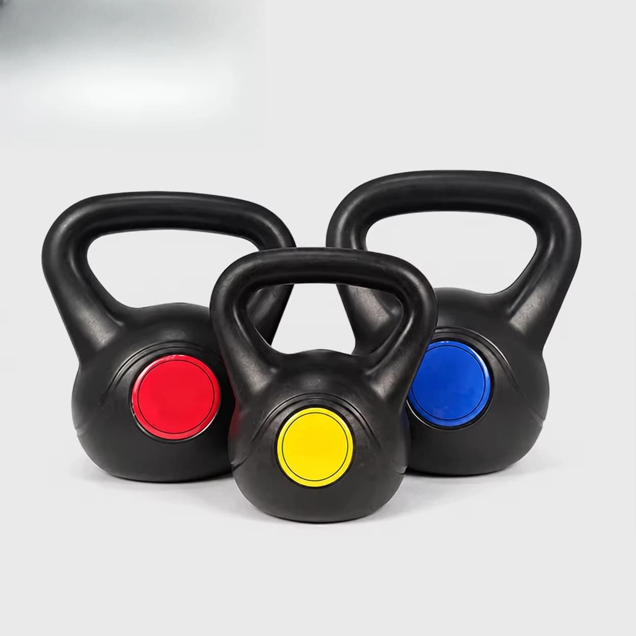 Commercial Vinyl Coated Kettlebell Strength Training Equipment for Home Gym Fitness Club Functional Workout