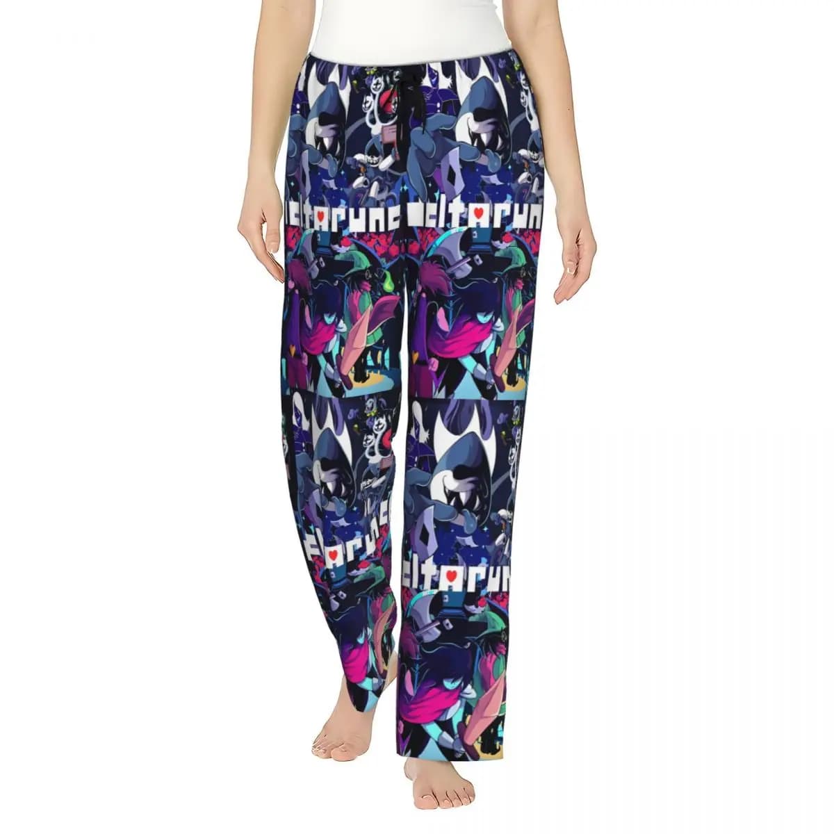 Ladies Pajama Pants Deltarune Lounge Pants Comfy Sleepwear Dorm