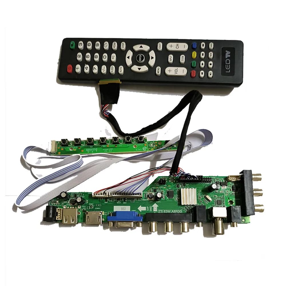 Nuovo Kit Monitor DVB-T DVB-C N156B6-L0B Rev.C1 N156B6 L0B Rev C2 TV+HDMI+VGA+USB 1366X768 Scheda Controller Driver per Schermo LCD LED