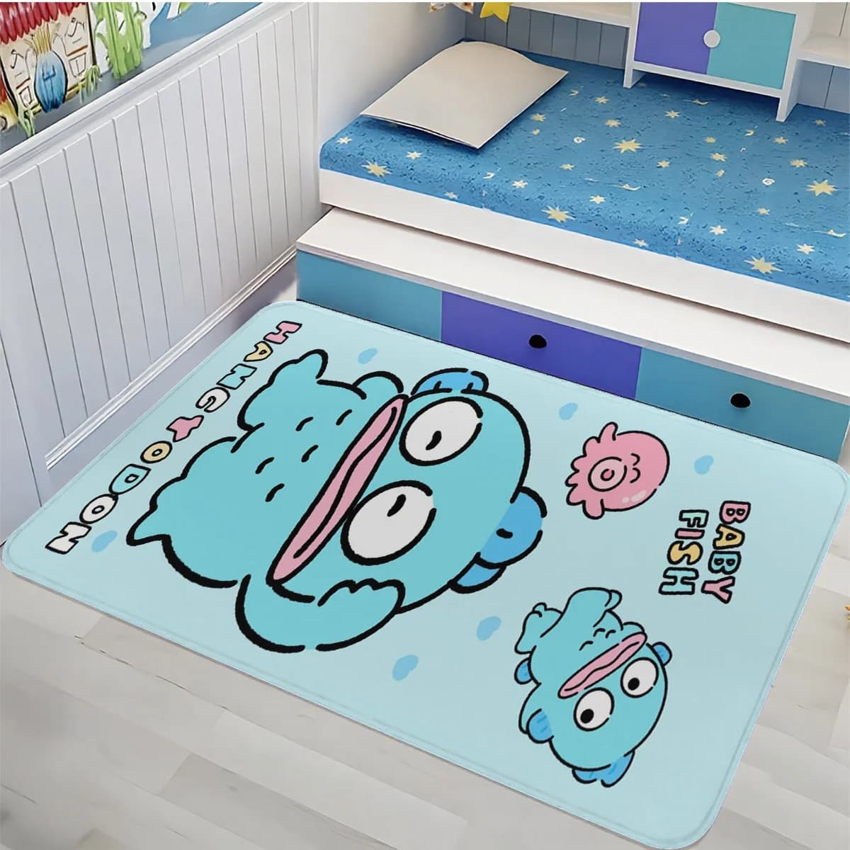 1 pezzo di figura Kuromi, adatta per la decorazione di camera da letto, soggiorno, sala giochi, tappetino Sanrio, Clownfish Halloween 1 pezzo Sanrio antiscivolo