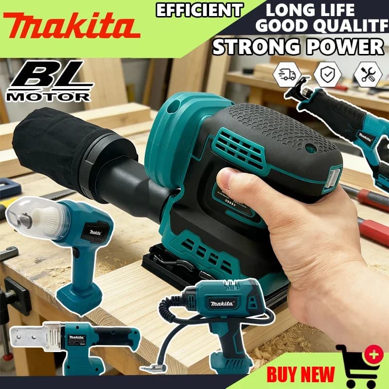 Vari Modelli di Utensili Elettrici Portatili Senza Fili Makita con Display Digitale, Riscaldamento Elettrico, Impugnatura Ergonomica, Seghe a Sciabola Elettriche