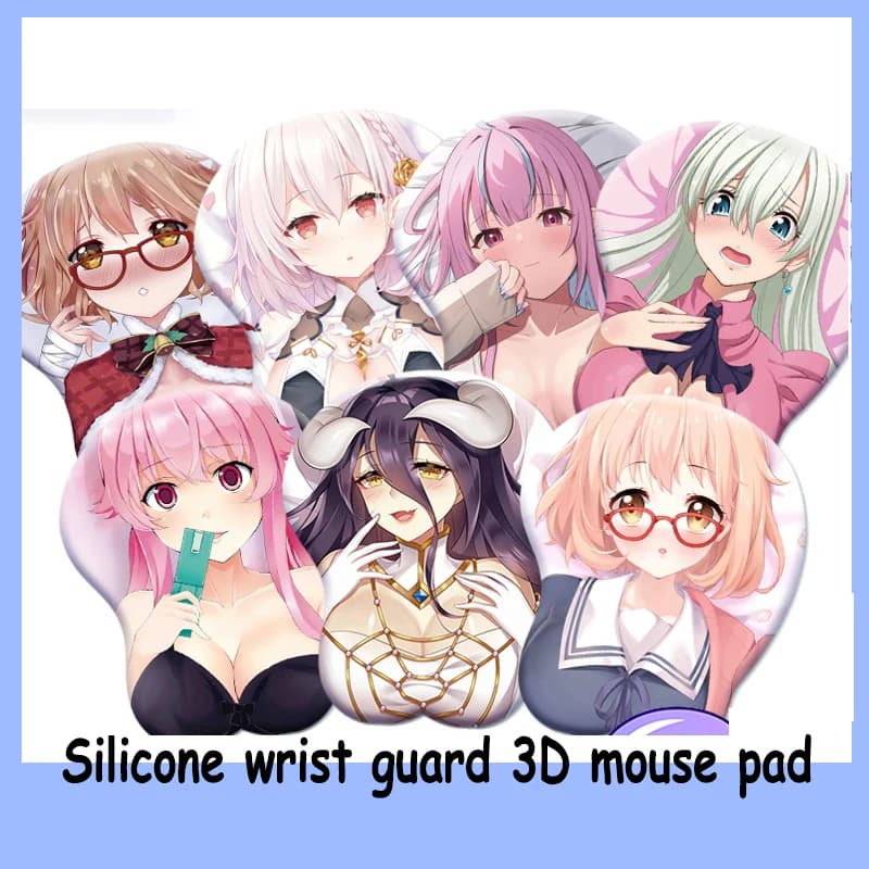 255x215x30mm Anime 3D Mousepad Latte Seta Silicone Polso Guard Mouse Pad Gioco Mouse Zerbino Trasporto di Goccia